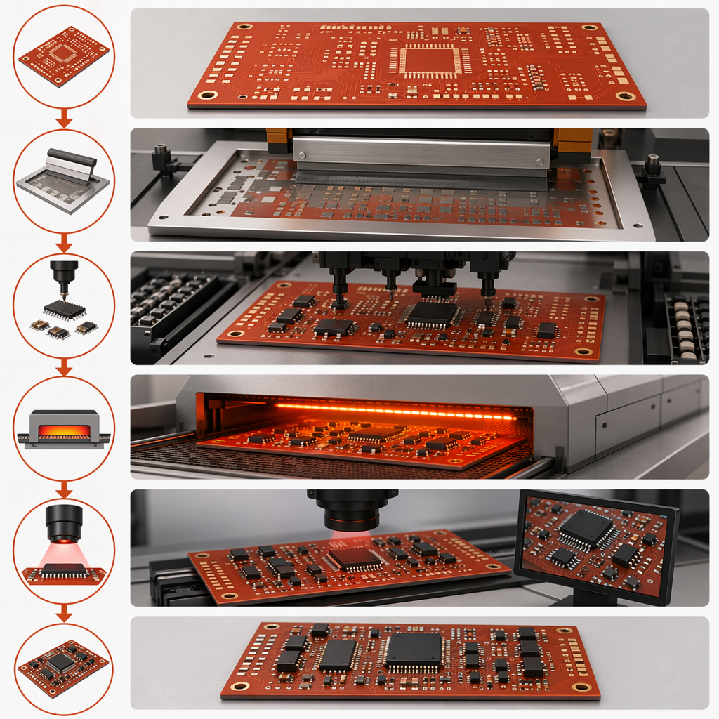 SMT assembly process flow